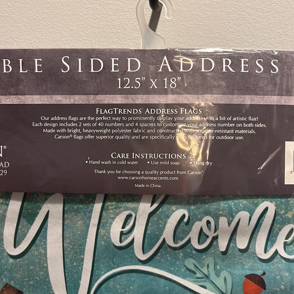 NEW Double Sided Fall Address Garden Flag - Picture 7 of 7